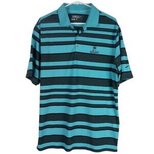Nike Golf "The Reserve" Striped Polo Shirt L